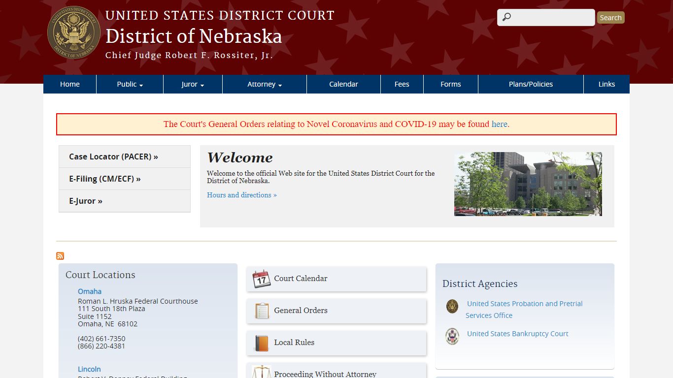 District of Nebraska | United States District Court